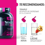 Proteína Aislada WheyNer Isolate 1.36kg Sabor Fresa, 27g de proteina, MDN Sports, 45 porciones, SIN CARBOHIDRATOS y grasa.