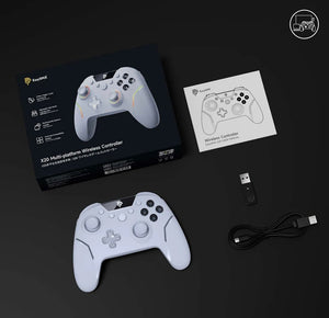 Easysmx X20 Mando PC Inalambrico con Hall Joystick Hall Trigger Botone Mecánico 1000mAh Batería Bluetooth Control Para PC Switch Móvil Joystick Con Giroscopio RGB Para Wuchang: Fallen Feathers