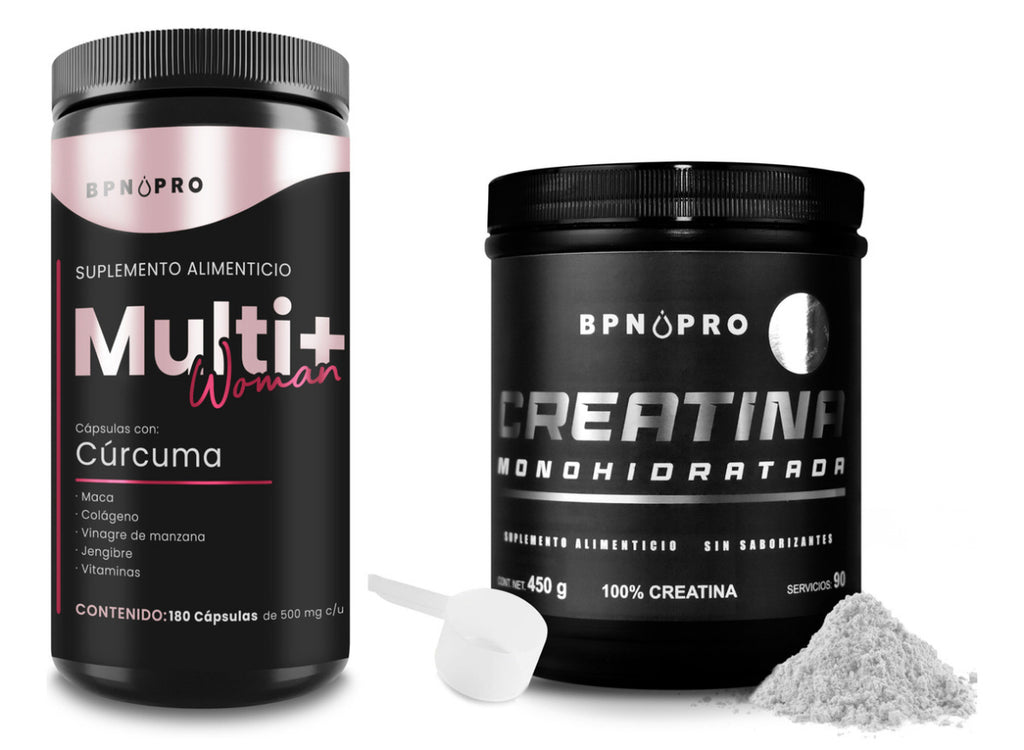 Multivitaminico Para Mujer Y Creatina Monohidratada Bpn Pro Sabor Multi Plus Women y Creatina