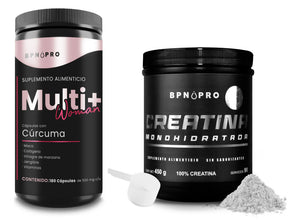 Multivitaminico Para Mujer Y Creatina Monohidratada Bpn Pro Sabor Multi Plus Women y Creatina