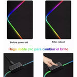 Alfombrilla Ratón Gamer Rgb Luz Led Mousepad 80x30 Mousepad Color Negro Dr Catch