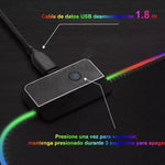 Alfombrilla Ratón Gamer Rgb Luz Led Mousepad 80x30 Mousepad Color Negro Dr Catch