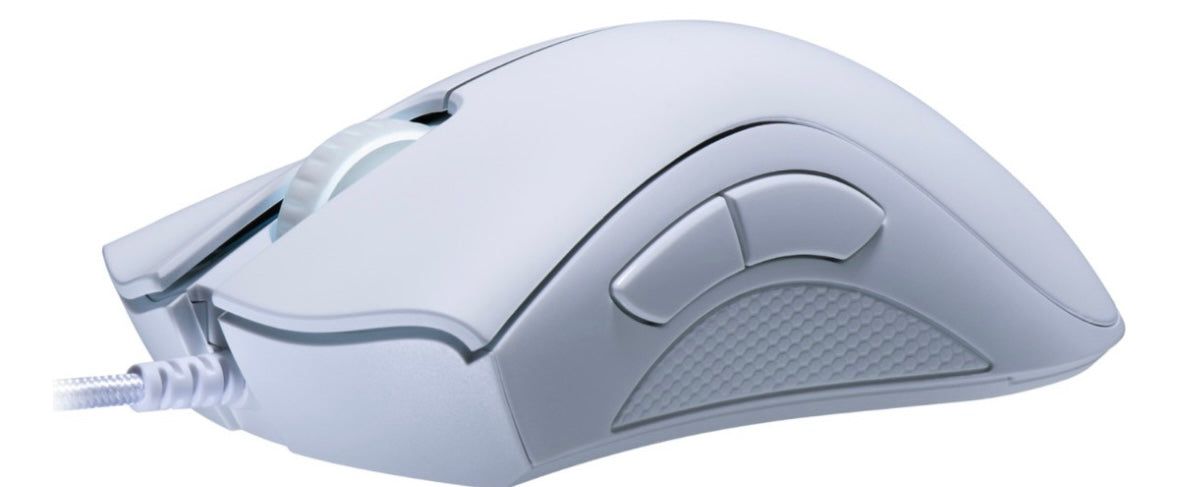 Mouse Gamer Alámbrico Razer Deathadder Essential Ergonómico Color Blanco
