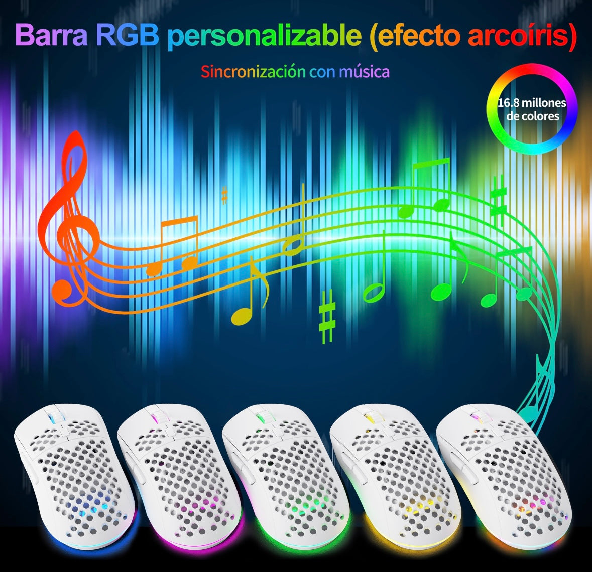 Ratón Gamer Ultraligero Tmkb Falcon M1se - 12.800 Dpi Óptico