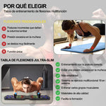 Push Up Board Ejercicio en Casa, Tablero para Lagartijas Portátil Antideslizante Multifuncional Fitness, Soporte 30 en 1 con Conteo de Tiempo Automático,con Ligas de Resistencia.para Fitness