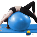 Pelota Fitness De Yoga Acondicionamiento 65 Cm Con Bomba Pelota de Ejercicio para Fitness, Ejercicio en Casa, Yoga, Pilates, etc. Adecuada para Hombres y Mujeres Color Azul Yuhuangcheng