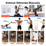 150lbs Kit De Bandas De Resistencia Ligas Para Ejercicio 12pzs Ejercicios En Casa Bigview TPE-R150