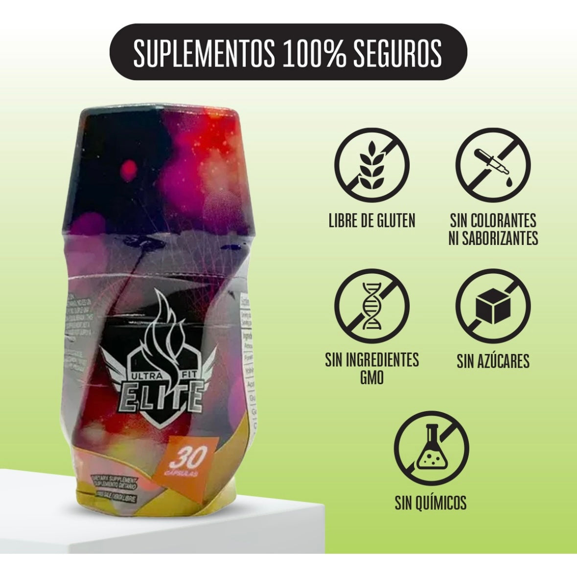 Perder Peso, Ultra Fit Elite Termogénico Lipo Blue | 30 Cáps Sin Sabor
