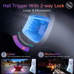 Easysmx X20 Mando PC Inalambrico con Hall Joystick Hall Trigger Botone Mecánico 1000mAh Batería Bluetooth Control Para PC Switch Móvil Joystick Con Giroscopio RGB Para Wuchang: Fallen Feathers