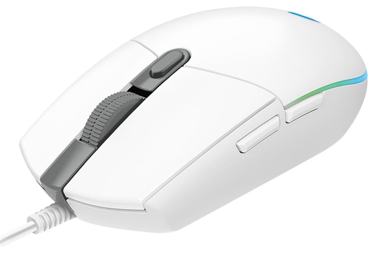 Mouse Gaming Logitech G203, color blanco