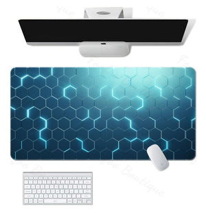 Mouse Pad Gamer Profesional Alfombrilla De Ratón 80x30 Cm Azul Acero