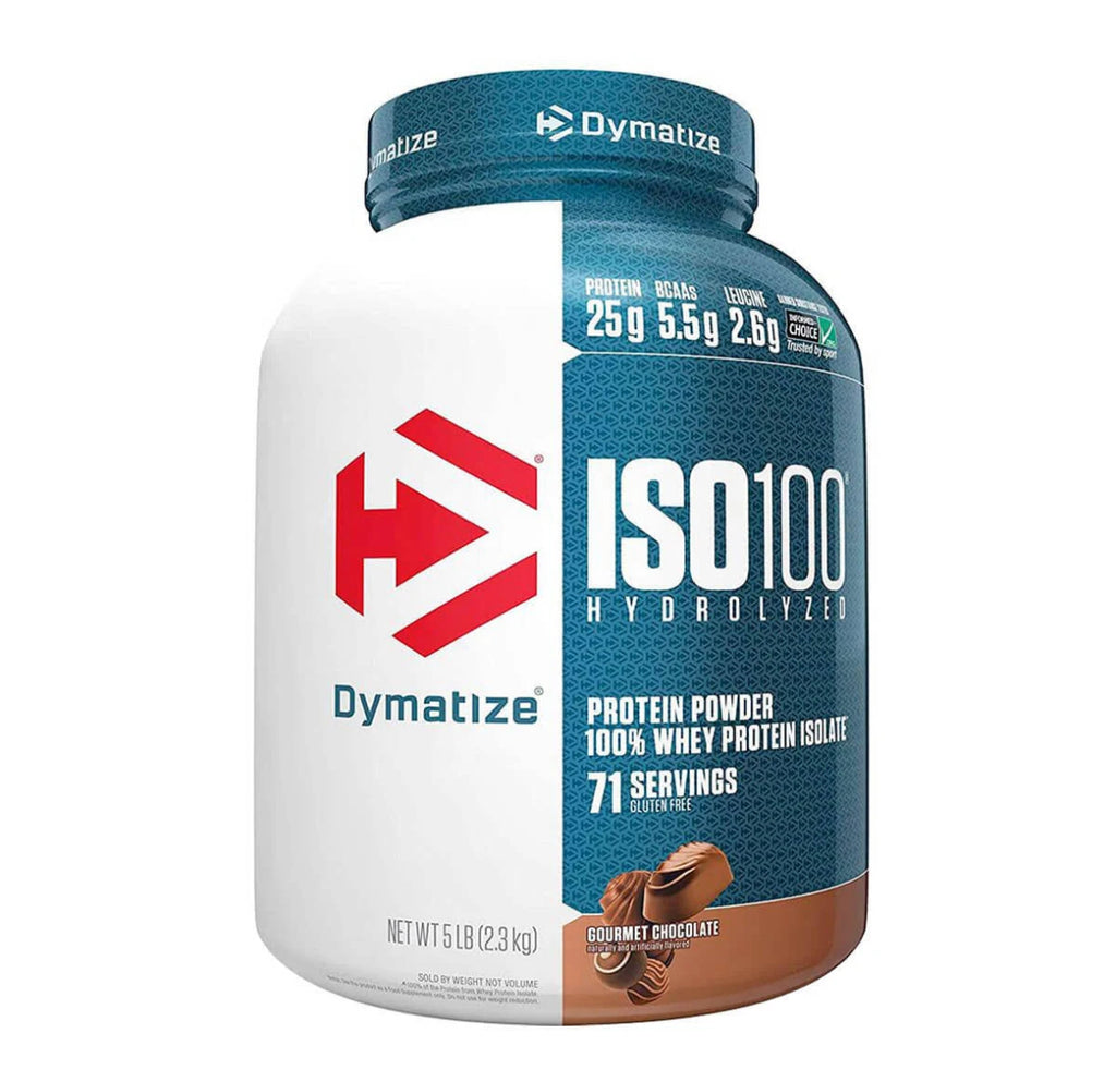 Iso 100 Whey Isolate Hidrolizado Dymatize 2.3 kg Sabor Chocolate Gourmet