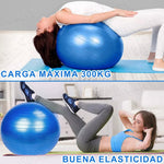 Pelota Fitness De Yoga Acondicionamiento 65 Cm Con Bomba Pelota de Ejercicio para Fitness, Ejercicio en Casa, Yoga, Pilates, etc. Adecuada para Hombres y Mujeres Color Azul Yuhuangcheng