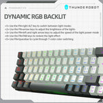 Español Teclado Mecánico Gamer Wired Thunderobot K78 Rgb, Red Switch