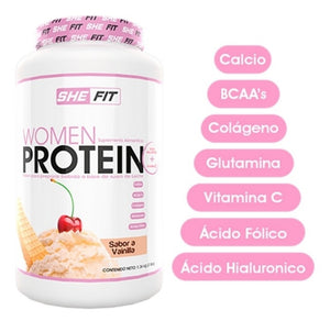 Proteina Bhp She Fit 3lb Proteina Para Mujer Los Sabor Sabor Vainilla