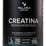 Valara Creatina Monohidratada 1 Kg Maxima Pureza 200 Porciones - Suplemento Deportivo En Polvo Sin Azúcar Sin Sabor Con Scoop Dosificador