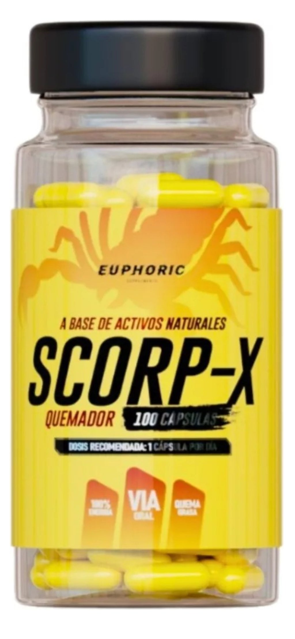 Termogenico Scorp-x Euphoric Quemador De Grasa 100 Cápsulas