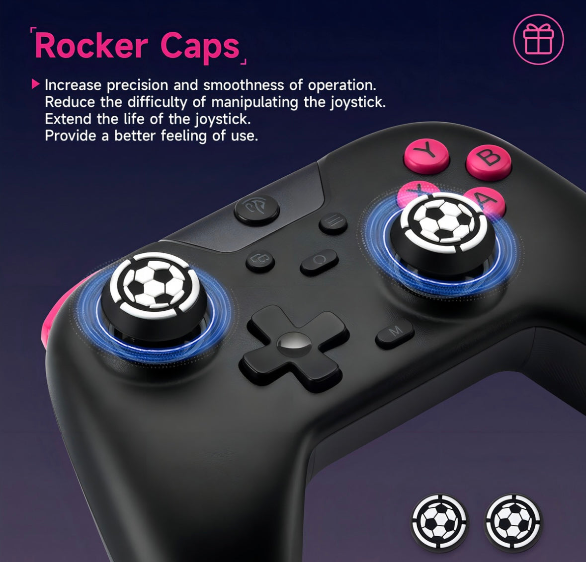 Easysmx X05 Control Bluetooth Inalambrico Gamepad Para Nintendo Switch Pc Android iPhone Móvil,hall Joystick Y Hall Trigger,mando Con 5 Niveles De Vibración Ajustable, Función Turbo