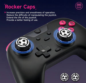 Easysmx X05 Control Bluetooth Inalambrico Gamepad Para Nintendo Switch Pc Android iPhone Móvil,hall Joystick Y Hall Trigger,mando Con 5 Niveles De Vibración Ajustable, Función Turbo