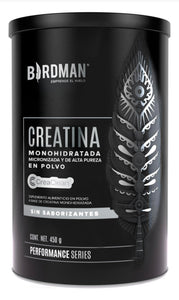 Birdman Creatina Monohidratada En Polvo de Alta Pureza | 90 servicios | 450g | Sabor Natural