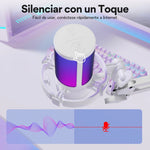 Maono Micrófono Gamer Rgb Condensador Usb Para Pc,dgm20s Color Blanco