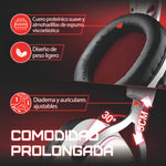Audífonos Gamer Para Inalámbricos Diademas con Micrófono De Cancelación De Ruido Sonido Envolvente Virtual 7.1, 2.4g De Baja Latencia Con Conector Usb Y Type-c, Bluetooth 5.3 Para Pc Oxs G2 Blanco