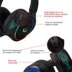 Audifonos Inalambricos Con Microfono Bluetooth De Ruido, color negro