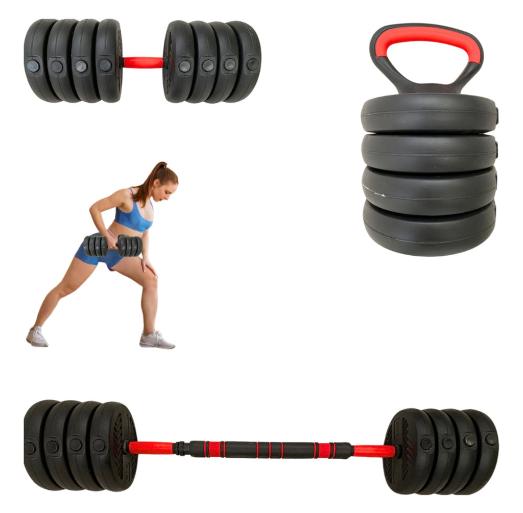 Set Kit Mancuernas Pesas Multiusos Ajustables Hogar Gym 30kg Color No