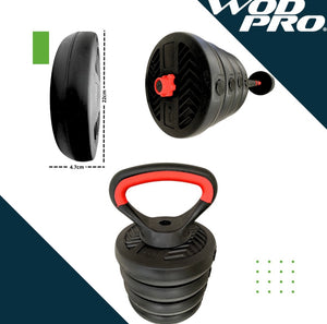 Set Kit Mancuernas Pesas Multiusos Ajustables Hogar Gym 30kg Color No
