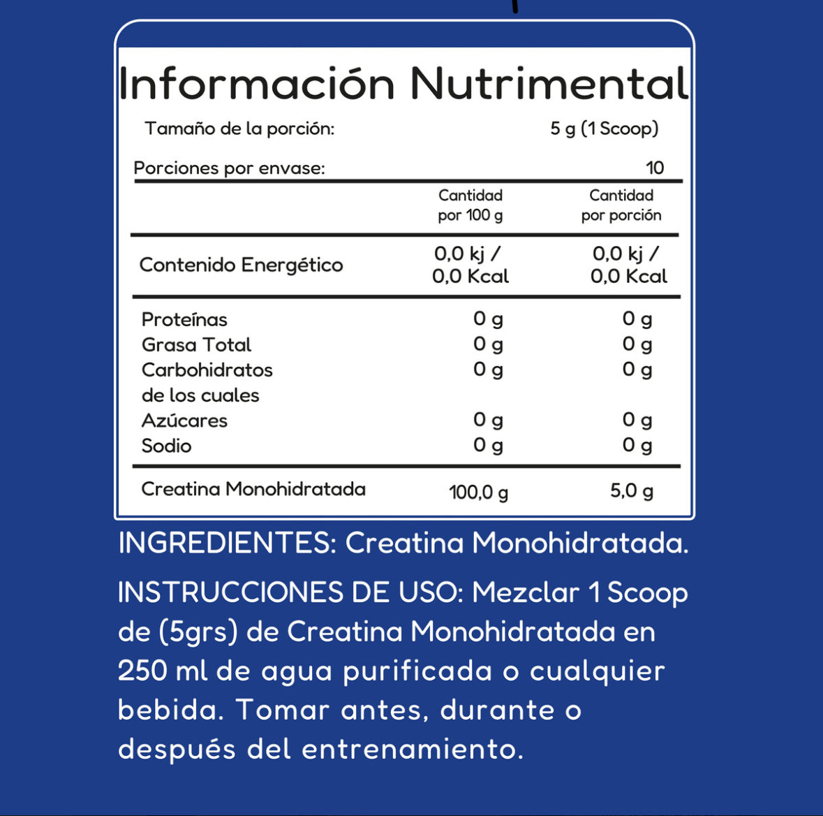 Proteina 100% Whey 2.2 Kg Adicionada Con Creatina Unique N Sabor Chocolate
