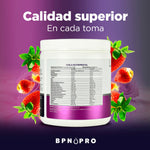 Colágeno Hidrolizado BPN PRO en Polvo con Ácido Hialurónico y Ácido Fólico, Sabor Fresa 360g Mejora tu Salud y Belleza, Fortalece Articulaciones, Piel Radiante, Suplemento Nutricional de Alta Calidad