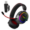 Audífonos Gamer Para Inalámbricos Diademas con Micrófono De Cancelación De Ruido Sonido Envolvente Virtual 7.1, 2.4g De Baja Latencia Con Conector Usb Y Type-c, Bluetooth 5.3 Para Pc Oxs G2 Negro