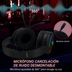 Audifonos Inalambricos Con Microfono Bluetooth De Ruido, color negro
