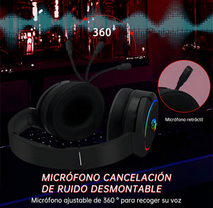 Audifonos Inalambricos Con Microfono Bluetooth De Ruido, color negro