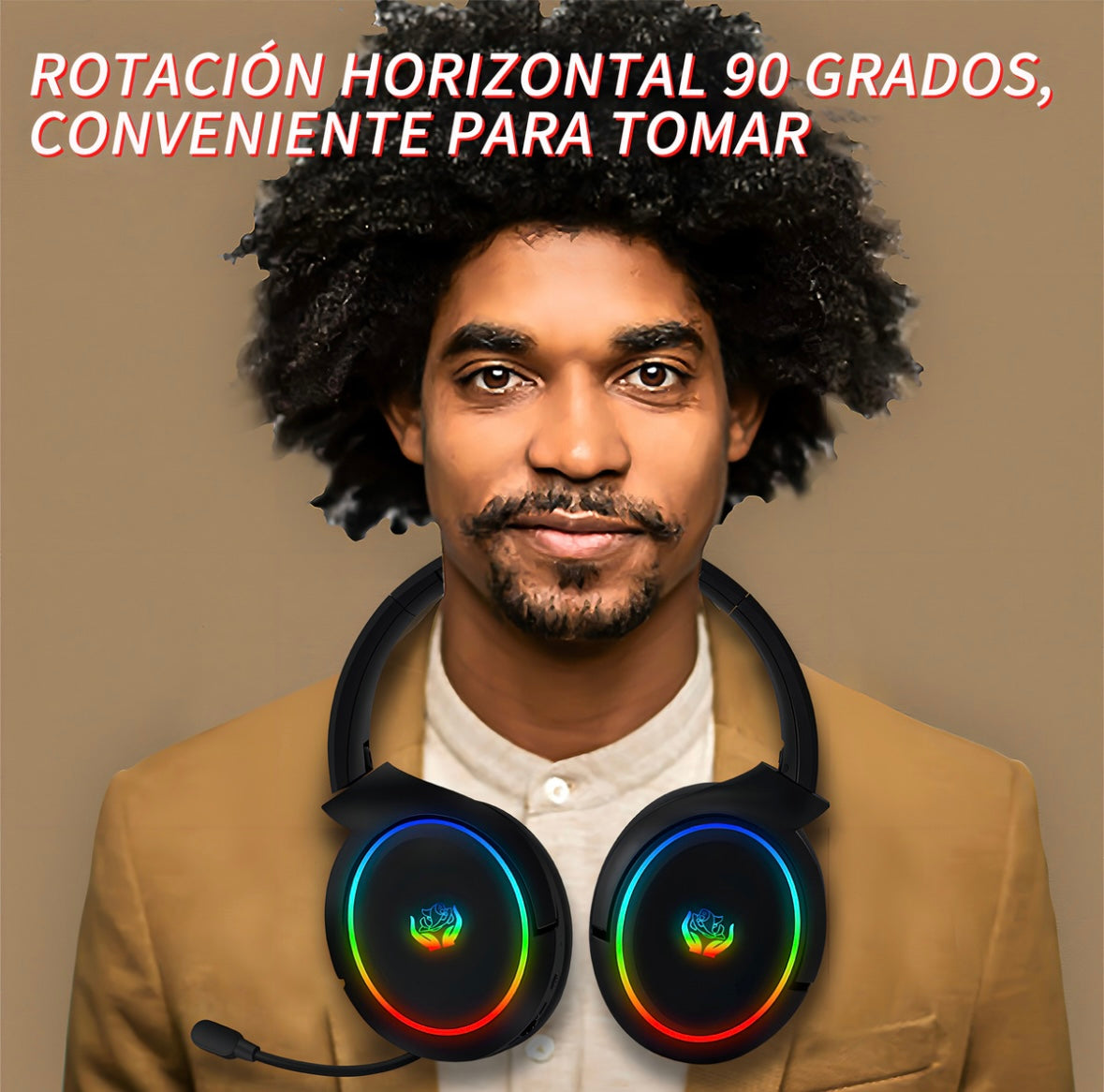Audifonos Inalambricos Con Microfono Bluetooth De Ruido, color negro