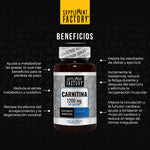 Carnitina 600 Mg, 60 Cápsulas, Calidad Premium Sabor Natural
