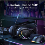 Auriculares profesionales para jugadores Onikuma X31 Rgb negros