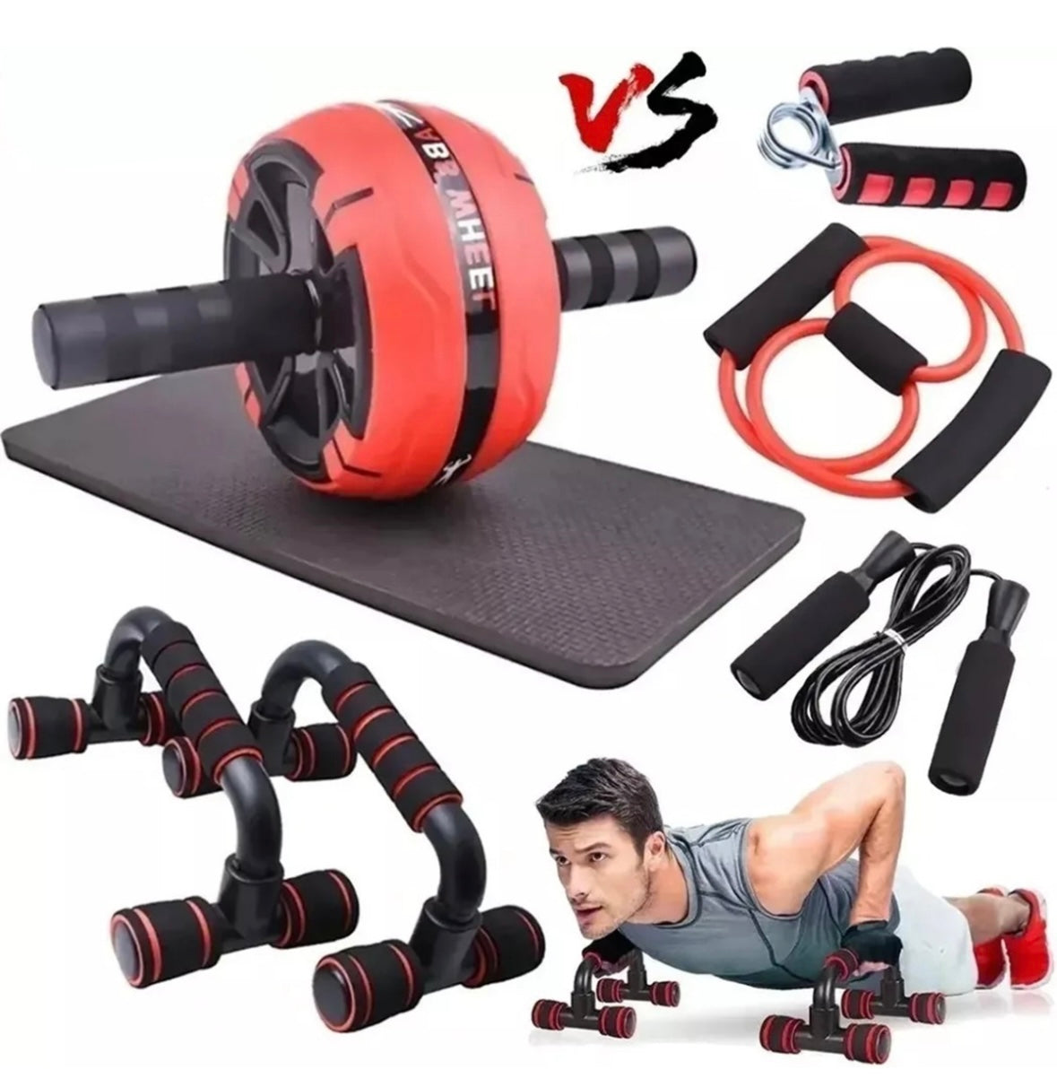 7 En 1 Rueda Abdominal Saltar Kitejercicio En Casa Cosas