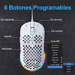 Ratón Gamer Ultraligero Tmkb Falcon M1se - 12.800 Dpi Óptico