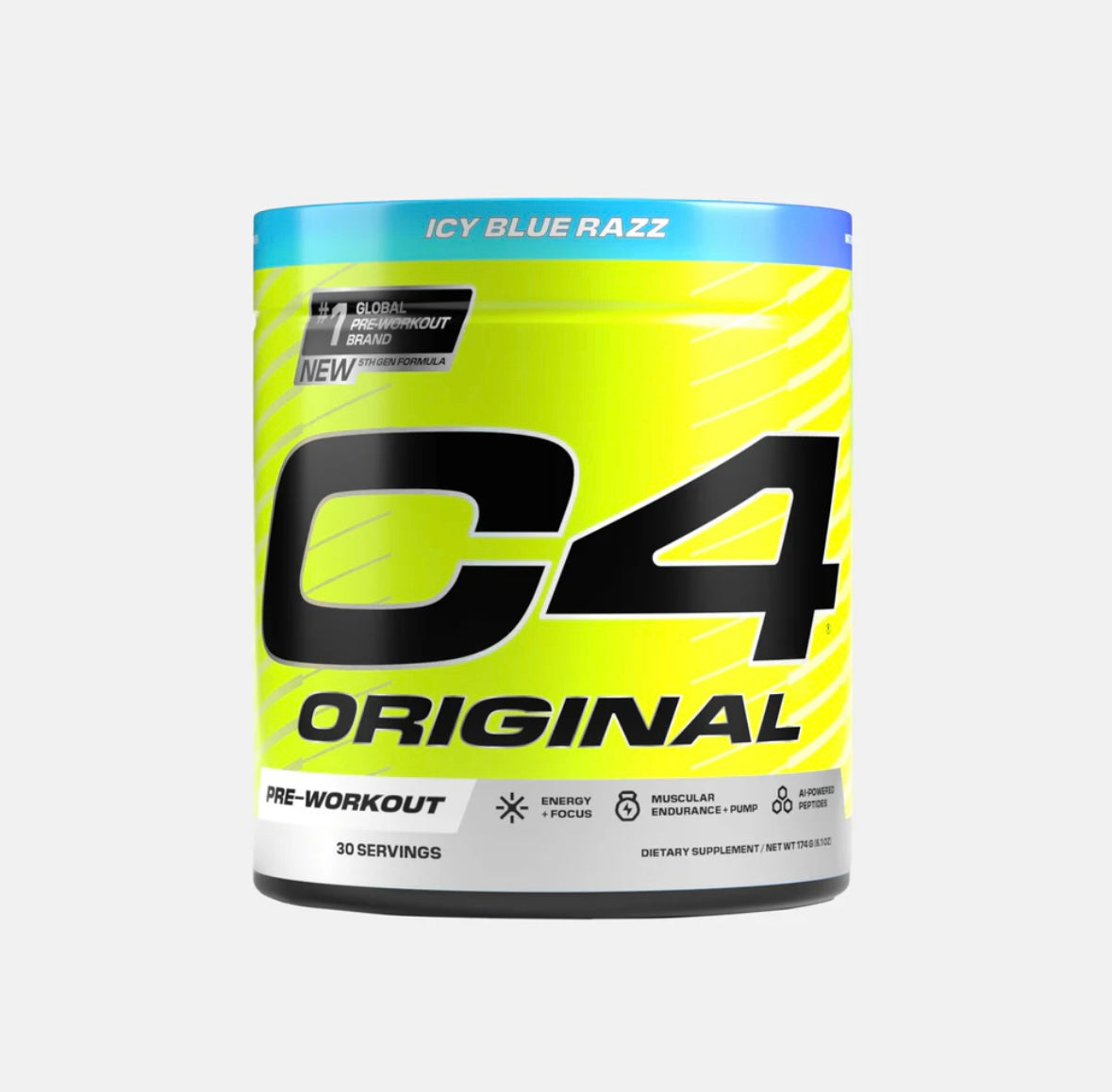 Suplemento en polvo Cellucor Aminoácido sabor icy blue razz x 180g
