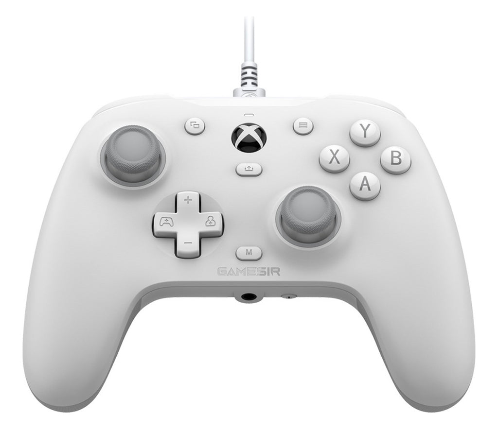 Mando con cable Gamesir G7 HE (compatible con Xbox/PC), equipado con sensor Hall, color: blanco.