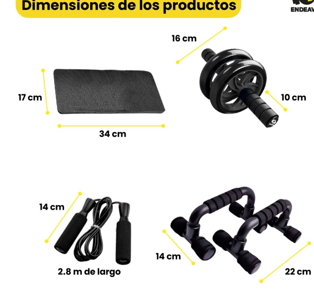 Kit Ejercitador en casa, ¡Entrena intenso y eficazmente ¡DESDE CASA!