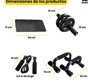 Kit Ejercitador en casa, ¡Entrena intenso y eficazmente ¡DESDE CASA!